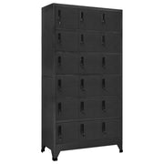 Lockerkast 90x40x180 cm staal antraciet