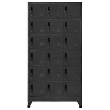 Lockerkast 90x40x180 cm staal antracietkleurig Antraciet