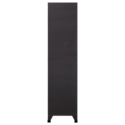 Lockerkast 90x40x180 cm staal antracietkleurig Antraciet