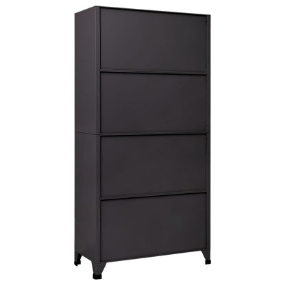 Lockerkast 90x40x180 cm staal antracietkleurig Antraciet
