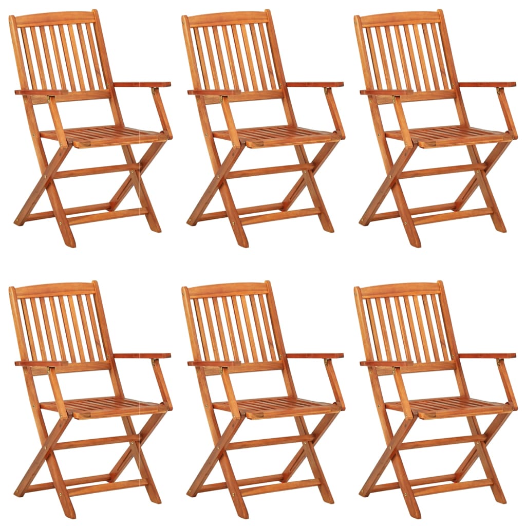 7-delige Tuinset 180x90x75 cm massief acaciahout