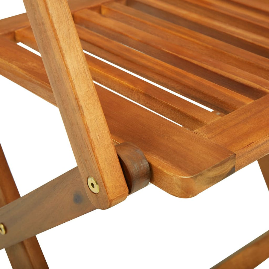 -Delige Tuinset Massief Acaciahout Bruin 9 180 cm tafellengte Met armleuning