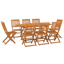 9-delige Tuinset massief acaciahout 9 180 cm tafellengte