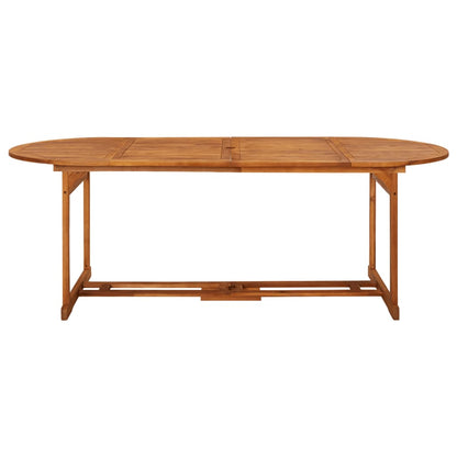 9-delige Tuinset massief acaciahout 9 220 table length Zonder armleuning