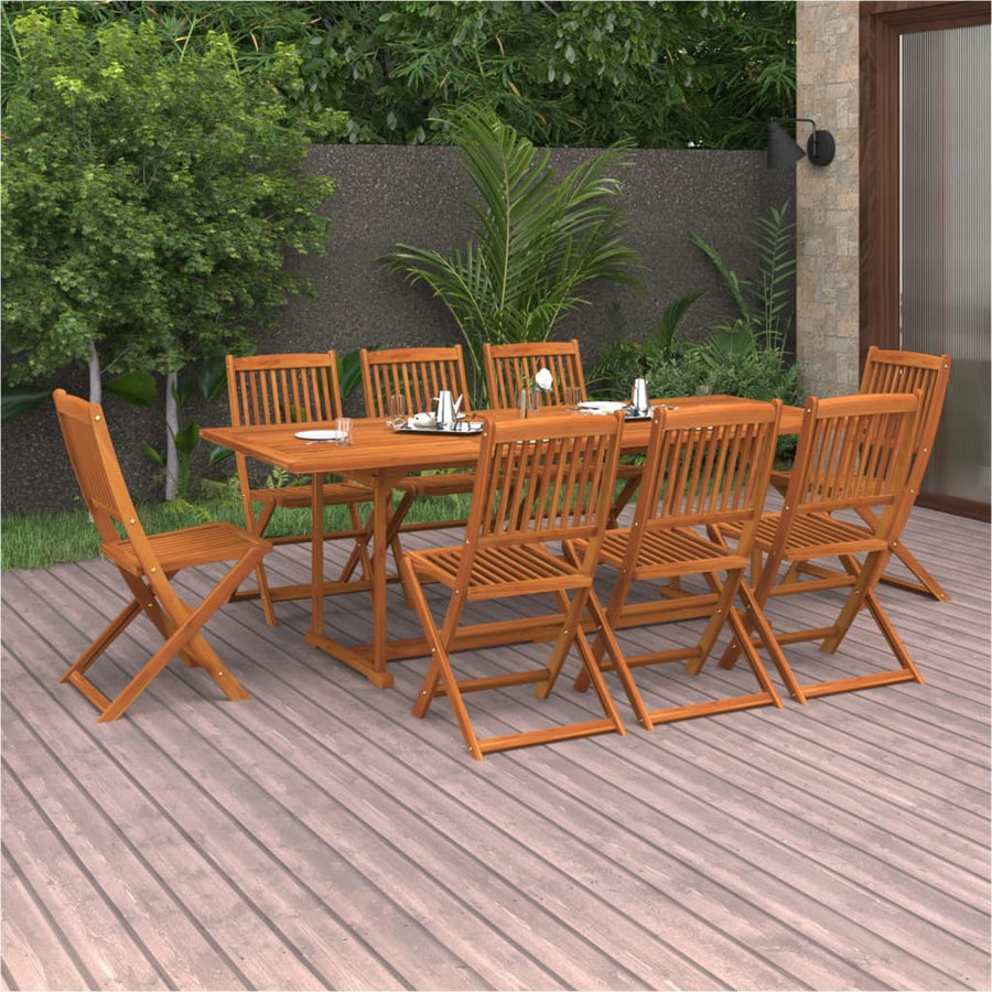 9-Delige Tuinset 220X90X75 Cm Massief Acaciahout 8