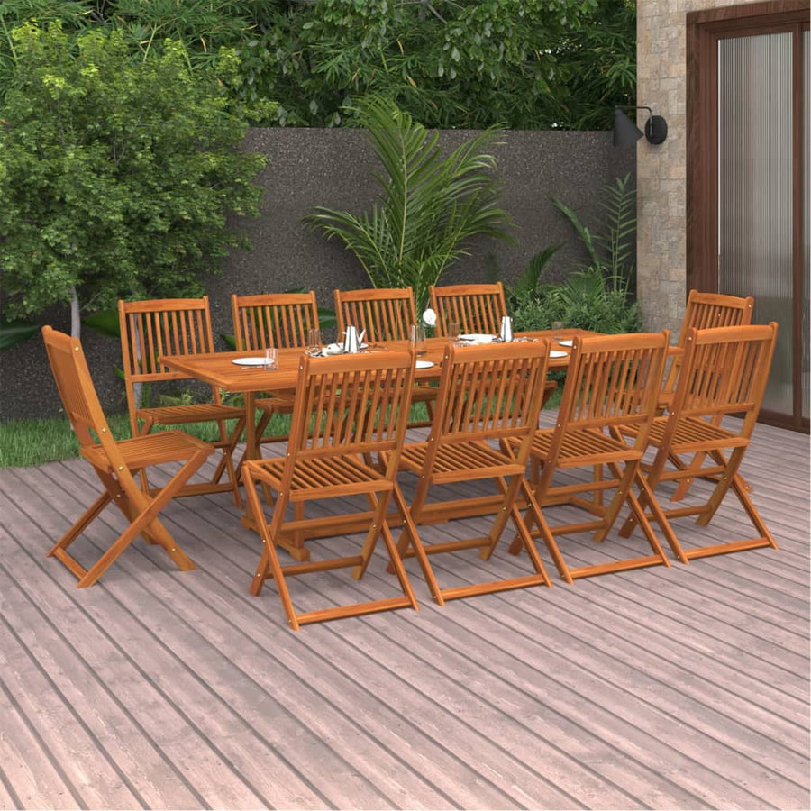 11-Delige Tuinset 220X90X75 Cm Massief Acaciahout 10