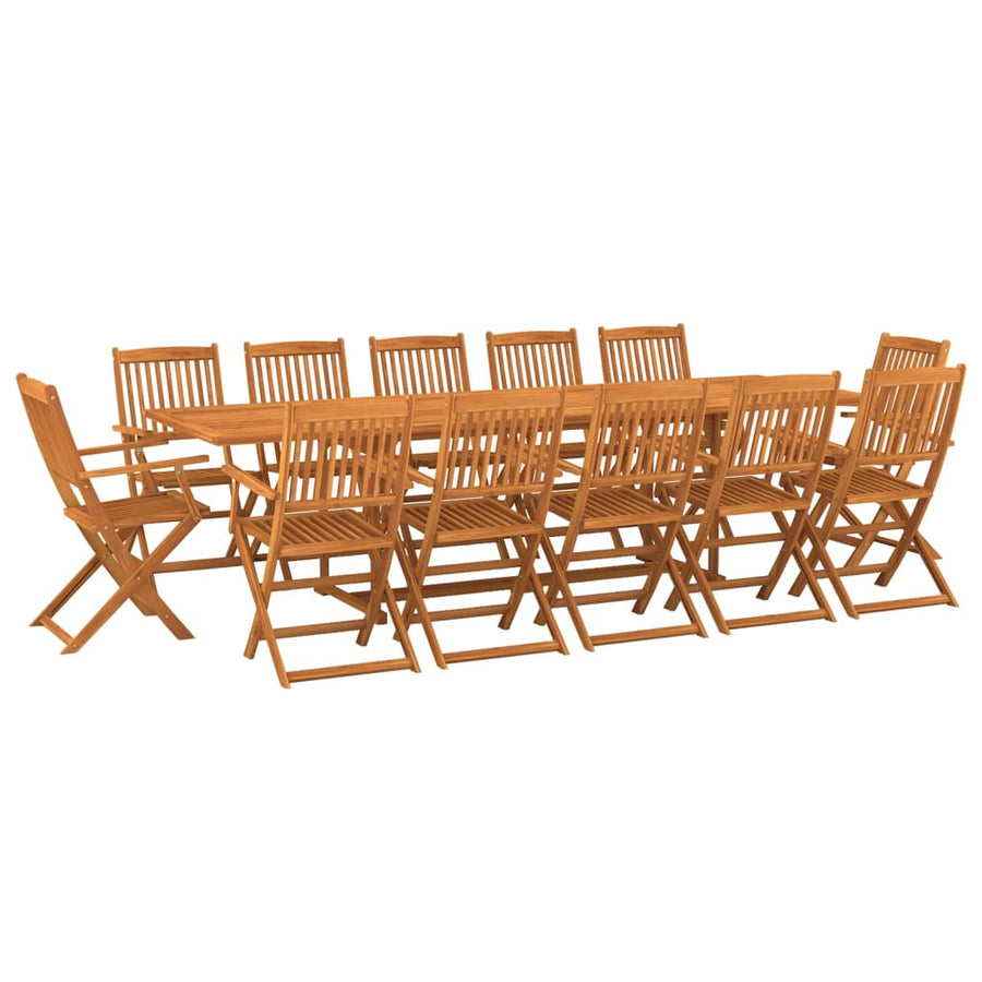 13-delige Tuinset 280x90x75 cm massief acaciahout