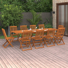 11-delige Tuinset 280x90x75 cm massief acaciahout