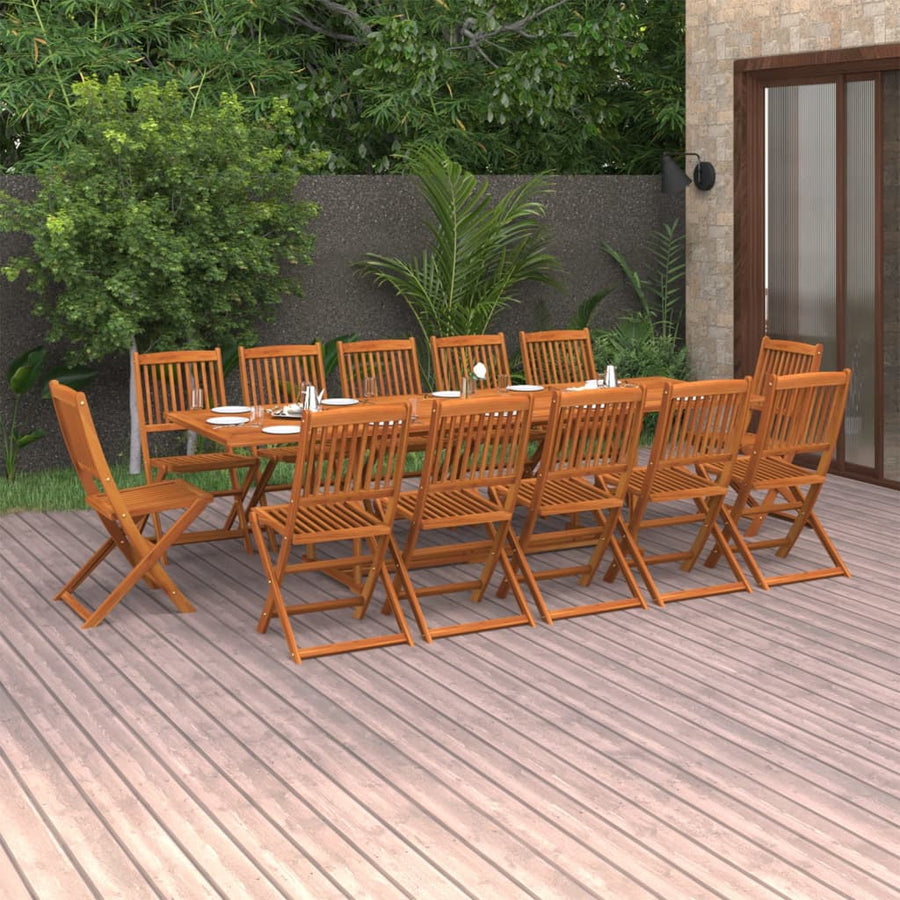 13-delige Tuinset 280x90x75 cm massief acaciahout