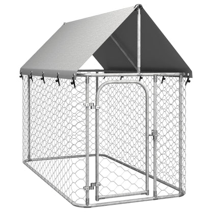 Hondenkennel voor buiten met dak 200x100x150 cm 200 x 100 x 150 cm