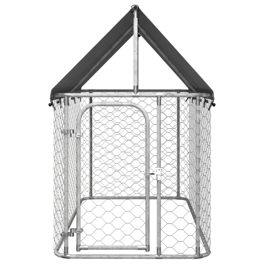 Hondenkennel voor buiten met dak 200x100x150 cm 200 x 100 x 150 cm