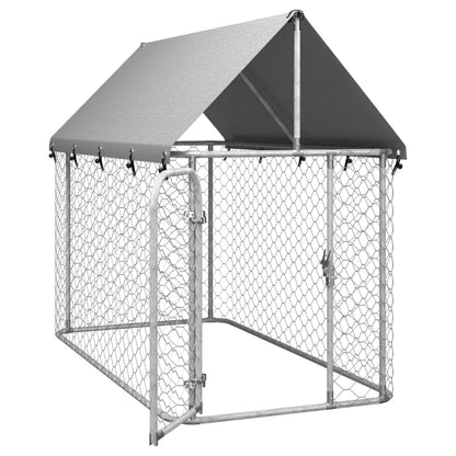 Hondenkennel voor buiten met dak 200x100x150 cm 200 x 100 x 150 cm