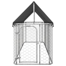 Hondenkennel voor buiten met dak 400x100x150 cm 400 x 100 x 150 cm