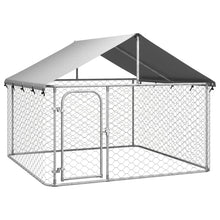 Hondenkennel voor buiten met dak 200x200x150 cm 200 x 200 x 150 cm