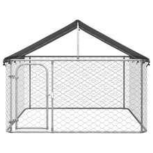Hondenkennel voor buiten met dak 200x200x150 cm 200 x 200 x 150 cm