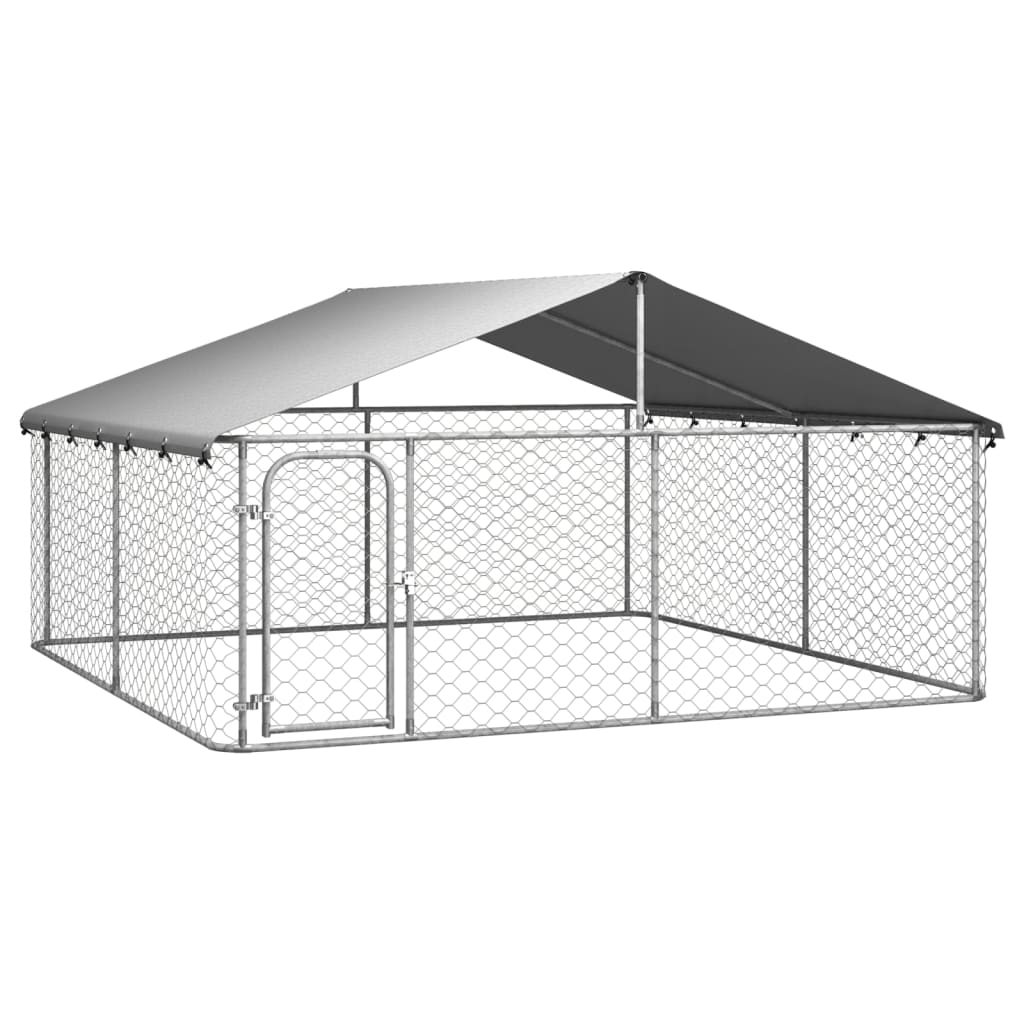 Hondenkennel Met Dak 300 x 300 x 150 cm