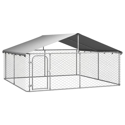 Hondenkennel Met Dak 300 x 300 x 150 cm