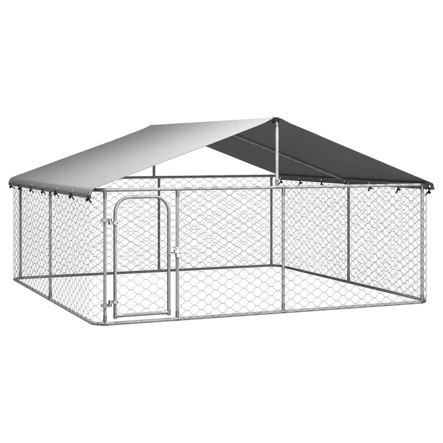 Hondenkennel Met Dak 300 x 300 x 150 cm