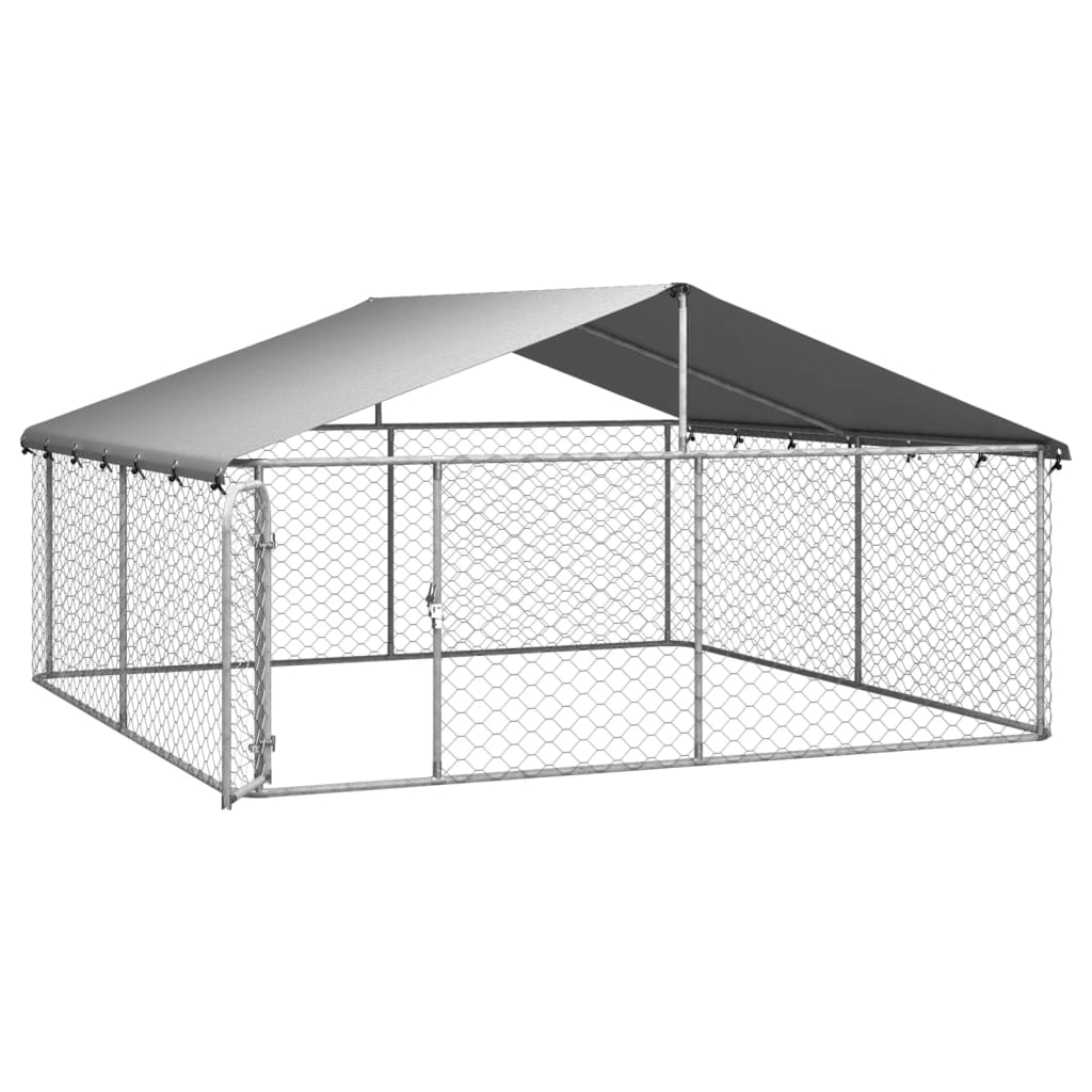 Hondenkennel Met Dak 300 x 300 x 150 cm