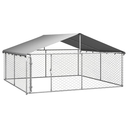 Hondenkennel Met Dak 300 x 300 x 150 cm