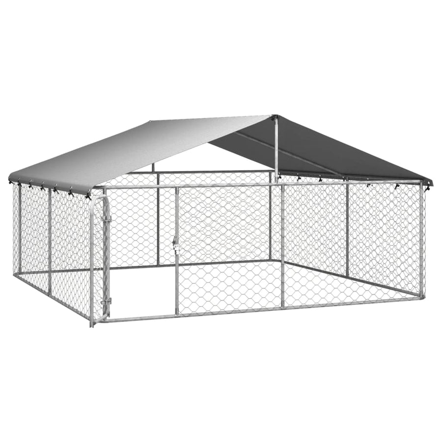 Hondenkennel Met Dak 300 x 300 x 150 cm