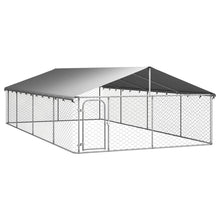Hondenkennel voor buiten met dak 600x300x150 cm 600 x 300 x 150 cm