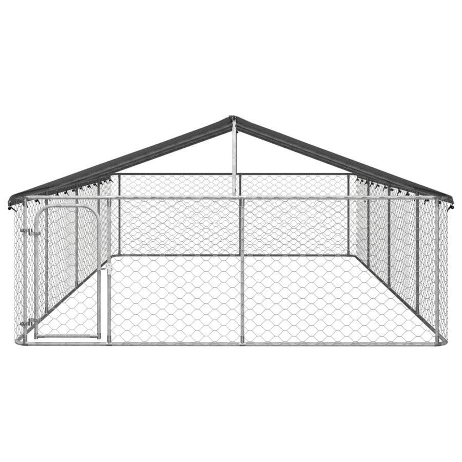 Hondenkennel voor buiten met dak 600x300x150 cm 600 x 300 x 150 cm