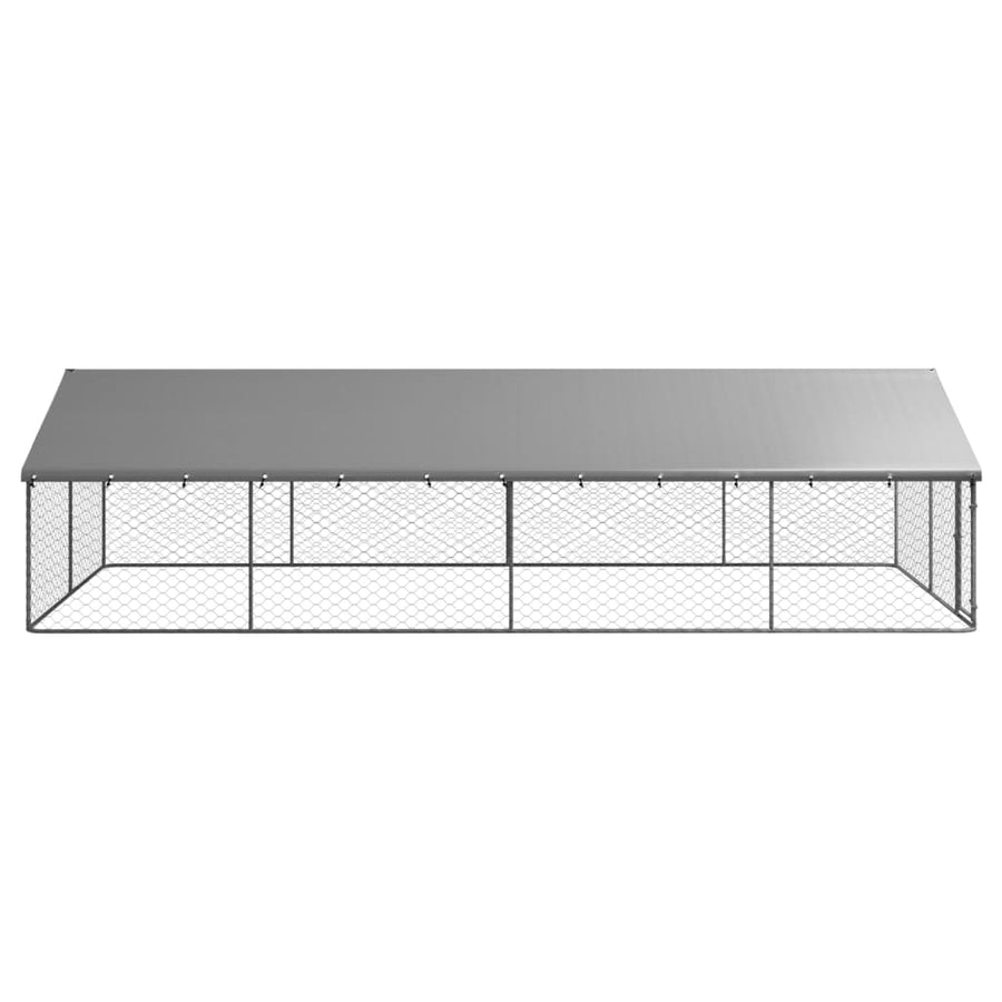 Hondenkennel voor buiten met dak 600x300x150 cm 600 x 300 x 150 cm