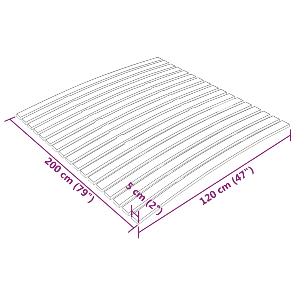 Lattenbodem Met 17 Latten 120 x 200 cm