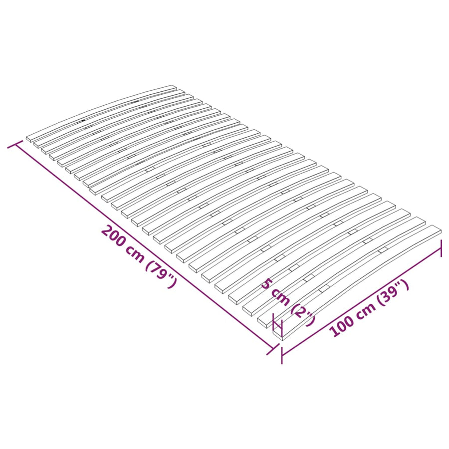 Lattenbodem Met 24 Latten 100 x 200 cm
