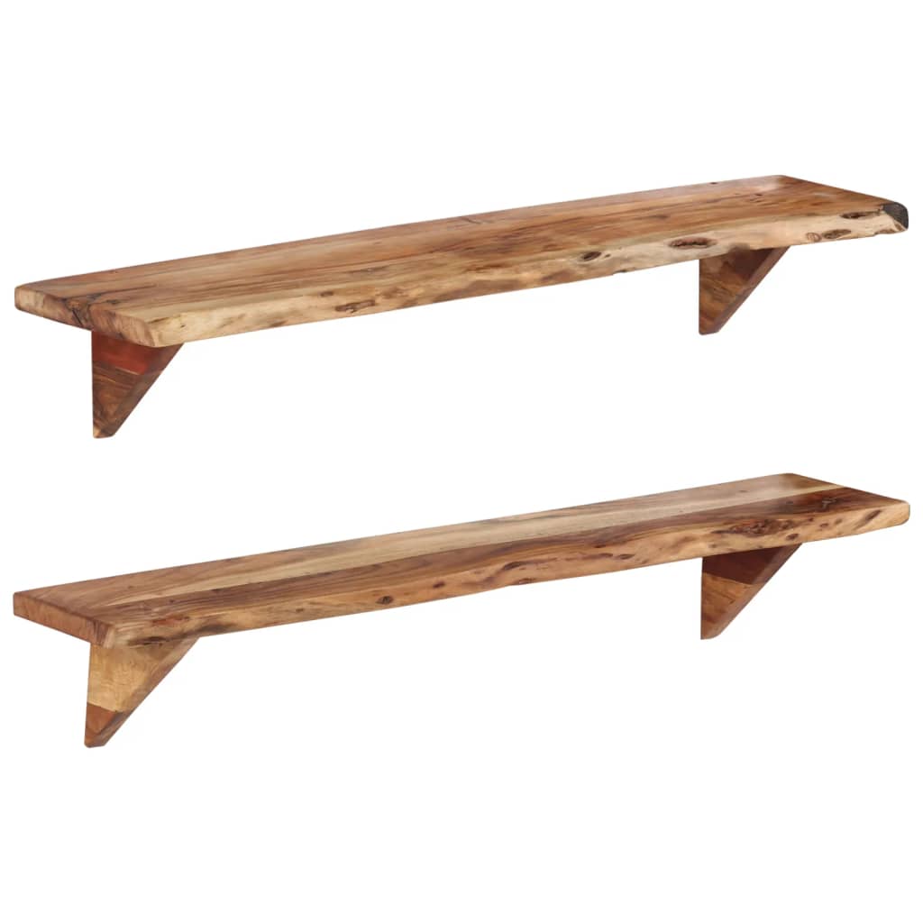 Wandschappen Massief Acaciahout 110 x 20 x 18 cm