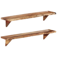 Wandschappen Massief Acaciahout 110 x 20 x 18 cm