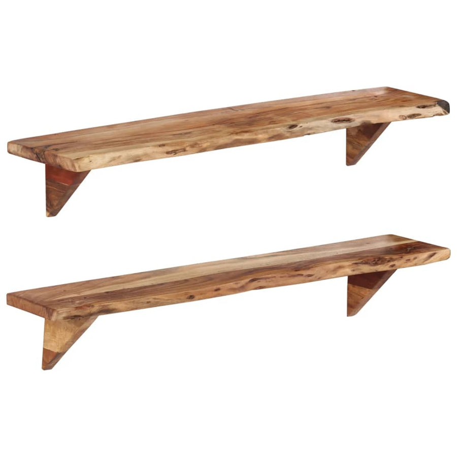 Wandschappen Massief Acaciahout 110 x 20 x 18 cm