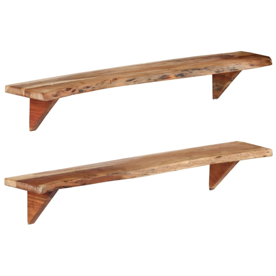 Wandschappen Massief Acaciahout 110 x 20 x 18 cm
