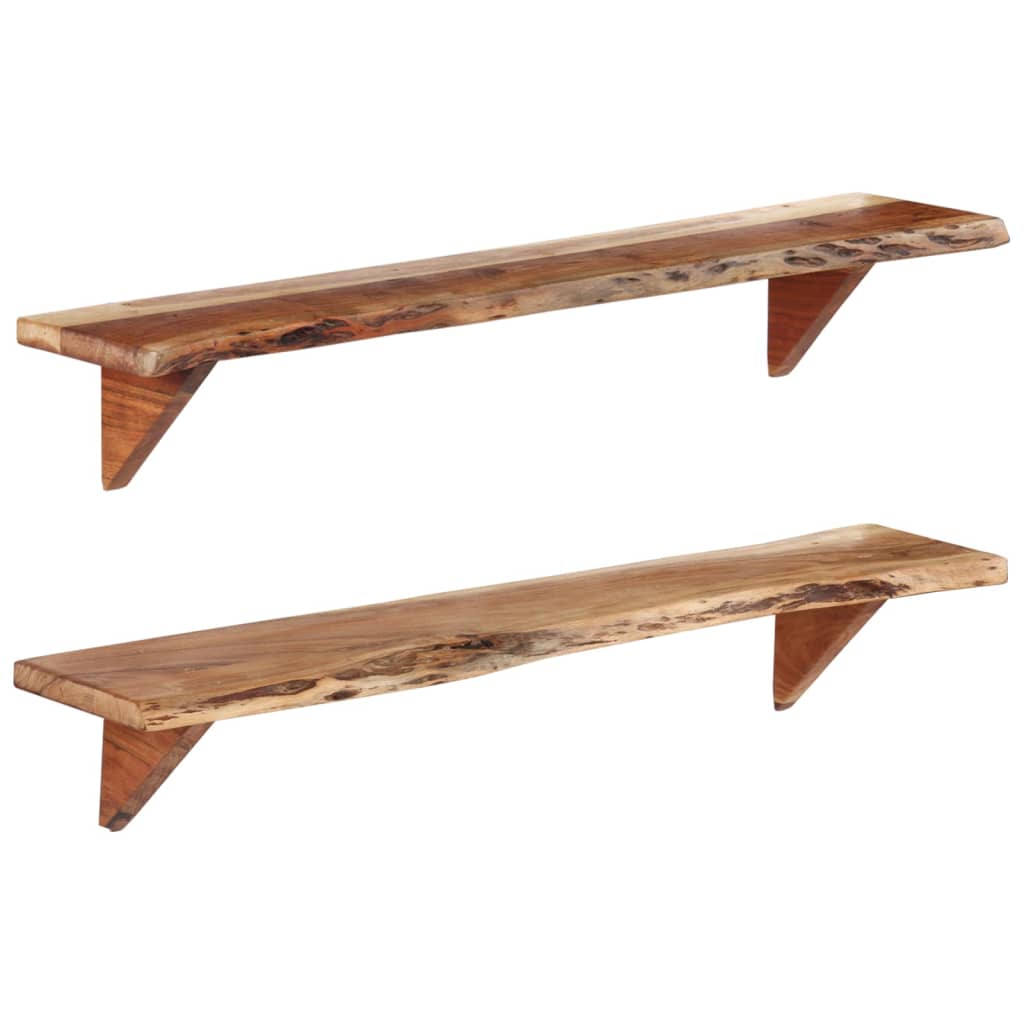 Wandschappen Massief Acaciahout 110 x 20 x 18 cm