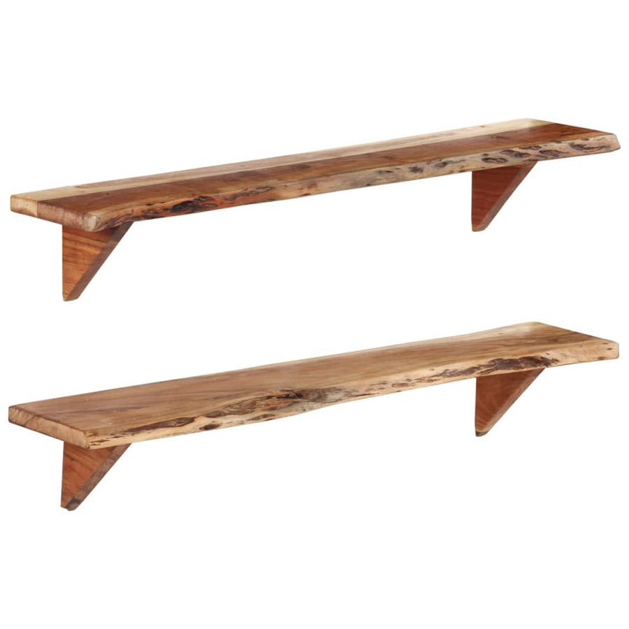 Wandschappen Massief Acaciahout 110 x 20 x 18 cm