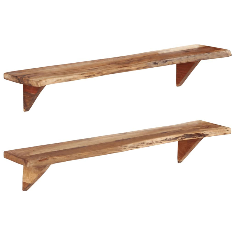 Wandschappen Massief Acaciahout 110 x 20 x 18 cm