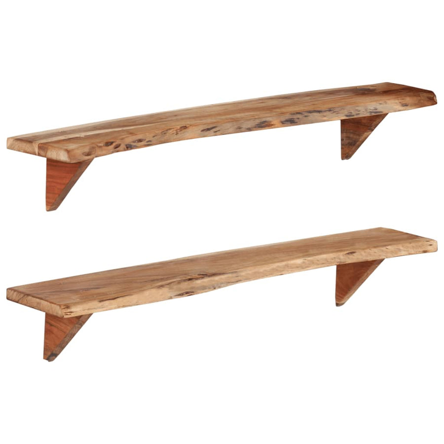 Wandschappen Massief Acaciahout 110 x 20 x 18 cm
