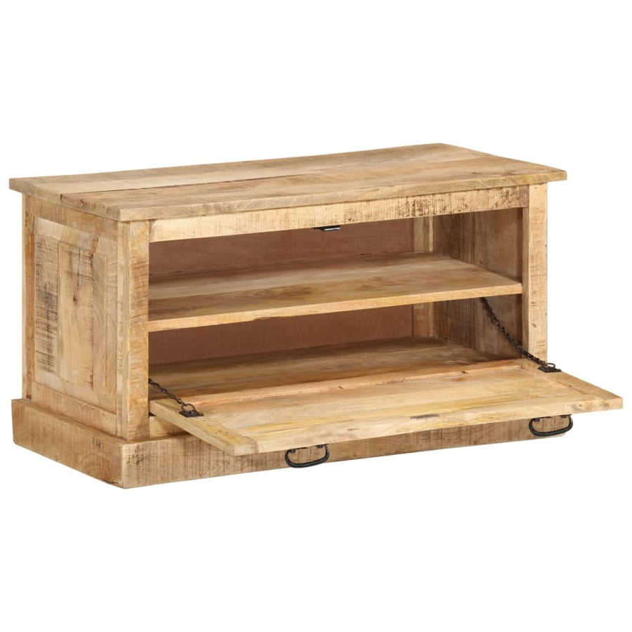 Schoenenopbergbank 85X40X45 Cm massief mangohout