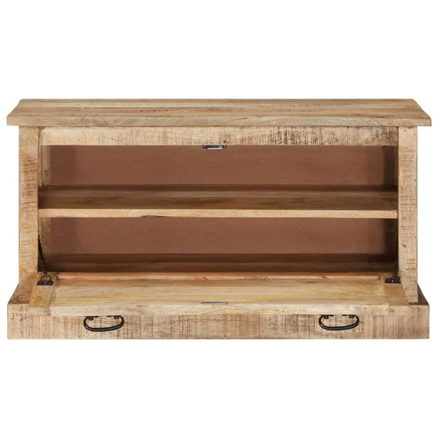 Schoenenopbergbank 85X40X45 Cm massief mangohout