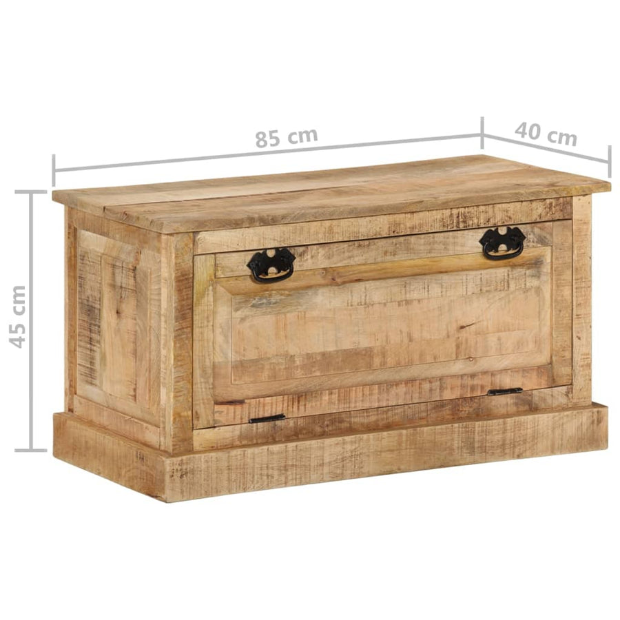 Schoenenopbergbank 85X40X45 Cm massief mangohout