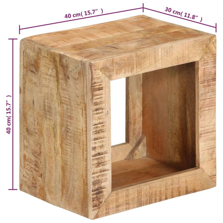 Kruk 40X30X40 Cm massief mangohout