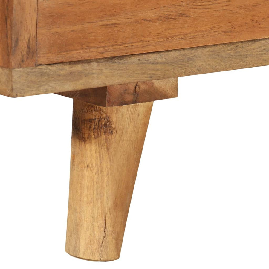 Tv-meubel 140x30x40 cm massief acaciahout met hongingafwerking