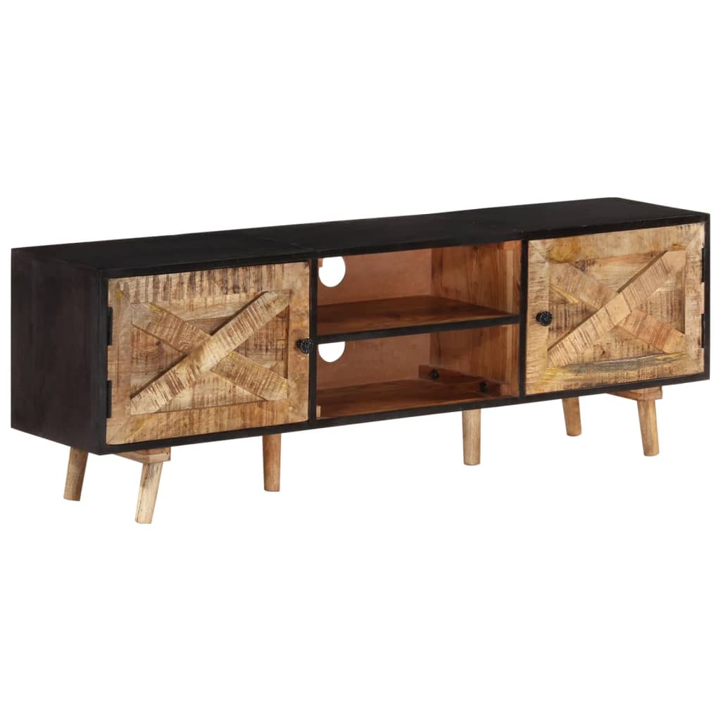 Tv-Meubel Ruw Mangohout En Massief Acaciahout 140 x 30 x 46 cm