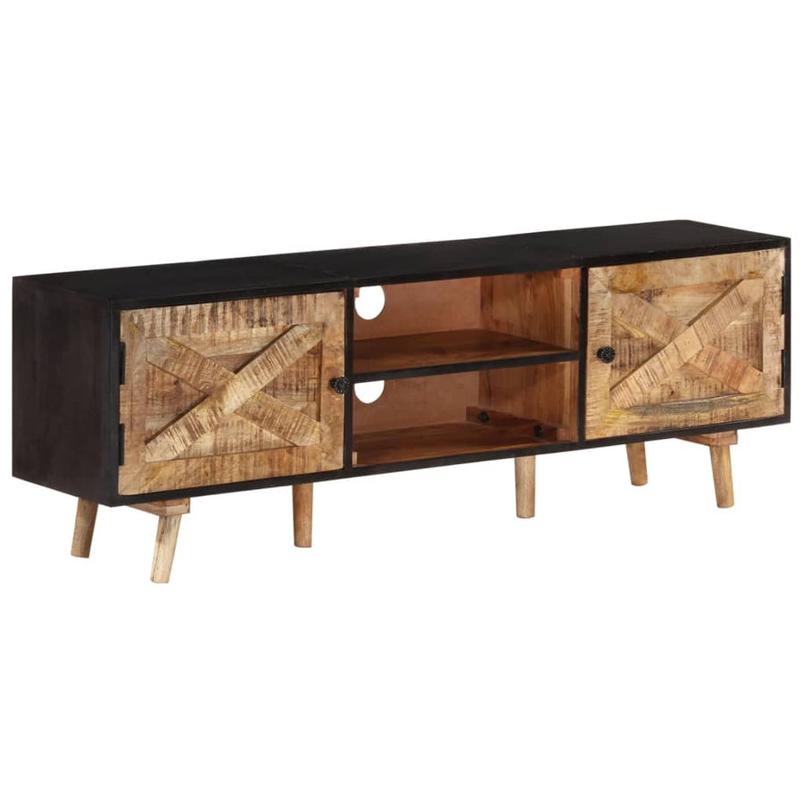 Tv-Meubel Ruw Mangohout En Massief Acaciahout 140 x 30 x 46 cm