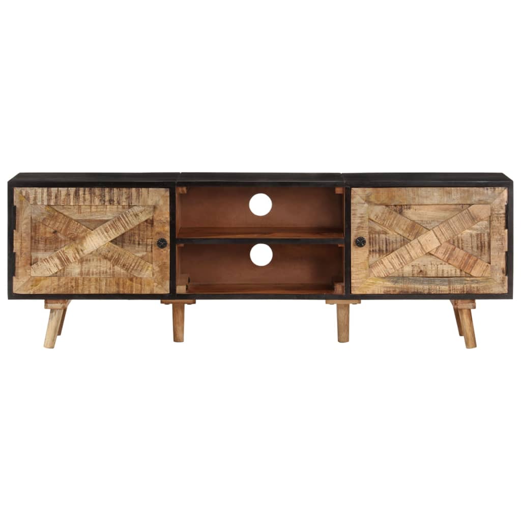 Tv-Meubel Ruw Mangohout En Massief Acaciahout 140 x 30 x 46 cm