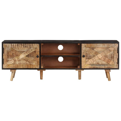 Tv-Meubel Ruw Mangohout En Massief Acaciahout 140 x 30 x 46 cm