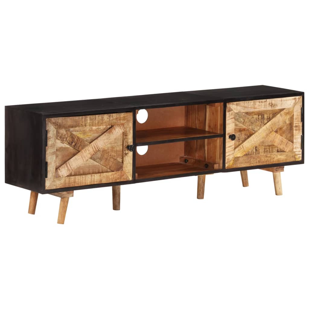 Tv-Meubel Ruw Mangohout En Massief Acaciahout 140 x 30 x 46 cm