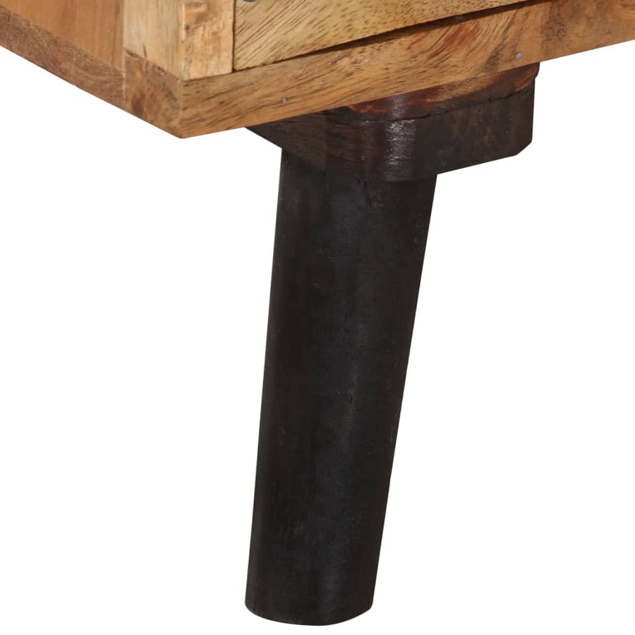 Tv-Meubel 145X35X35 Cm Massief Acaciahout Donkerbruin