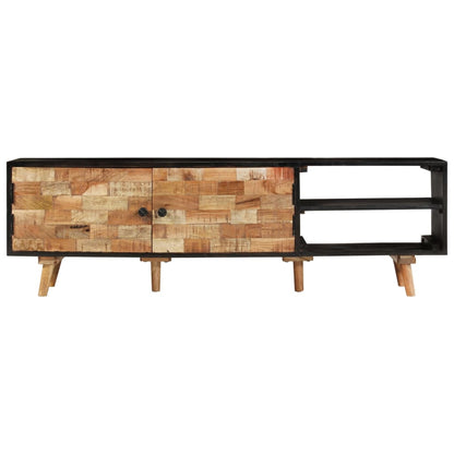Tv-Meubel 140X30X45 Cm En Massief Acaciahout Ruw mangohout